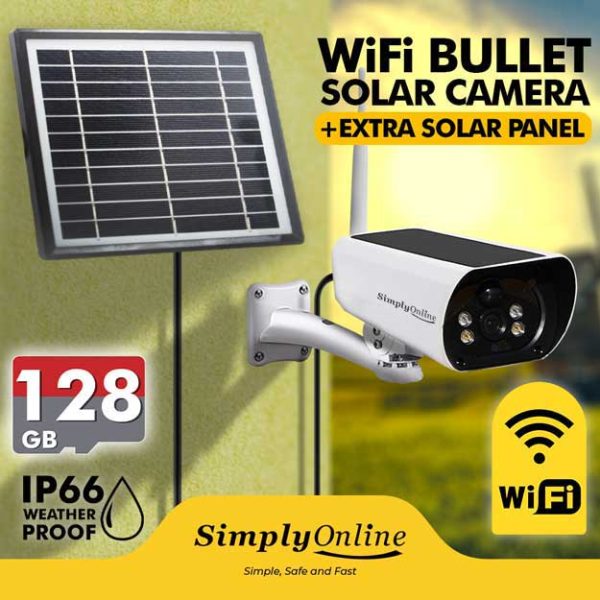 WiFi Solar Bullet Camera + Extra Solar Panel - Image 6