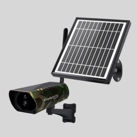 4G Solar Camouflage Camera Bullet + Extra Solar Panel