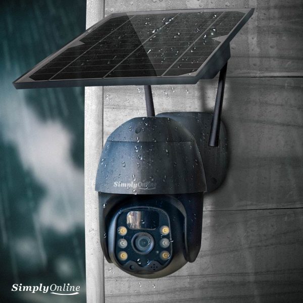 WiFi Solar Camera PTZ (3MP)- Metal Casing Black - Image 6