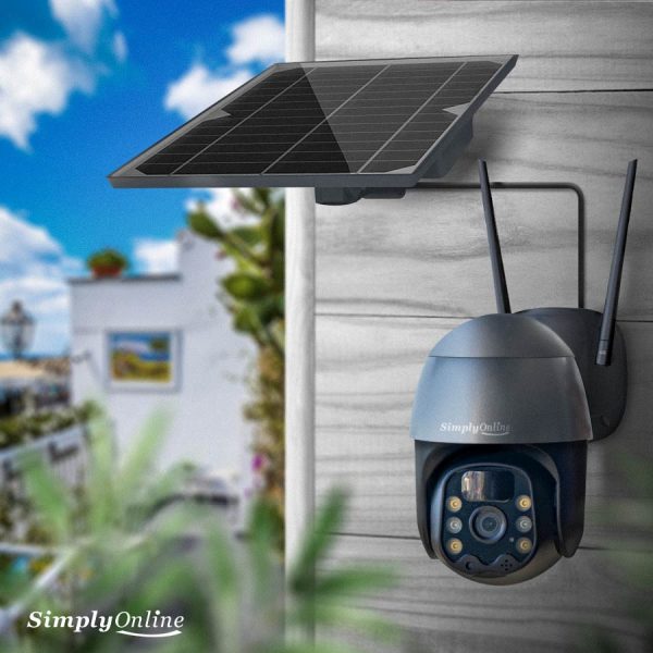 WiFi Solar Camera PTZ (3MP)- Metal Casing Black - Image 5