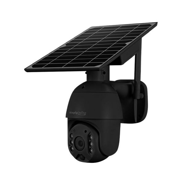 WiFi Solar Camera PTZ (3MP)- Metal Casing Black - Image 2