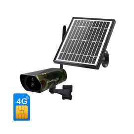 4G Solar Bullet Camouflage Camera + Extra Solar Panel