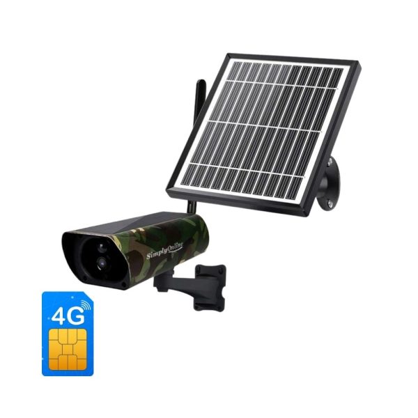 4G Solar Bullet Camouflage Camera + Extra Solar Panel