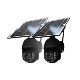 Bundle 4G Solar PTZ Camera (2x Black Metal PTZ & 2x 128GB)